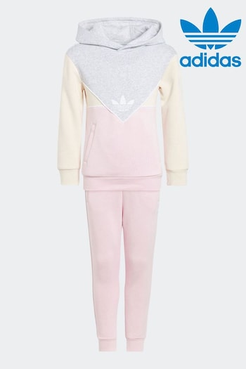 adidas Originals Junior Pink Hoodie Set (165299) | £45