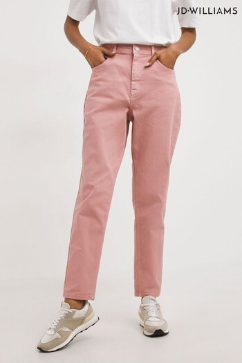 JD Williams Rose Pink Demi Mom Jeans (165440) | £34