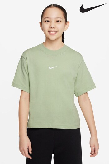 Nike tech Pale Green Oversized Essentials Boxy T-Shirt (165675) | £20