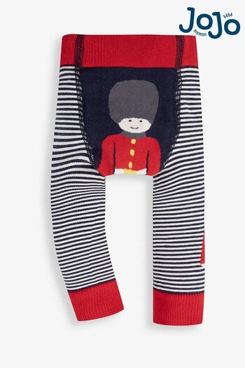 JoJo Maman Bébé Navy King's Guard Knitted Leggings (165685) | £12.50