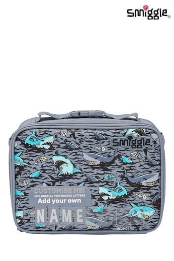 Smiggle Grey Wild Side Square Attach Id Lunch Box (165787) | £15