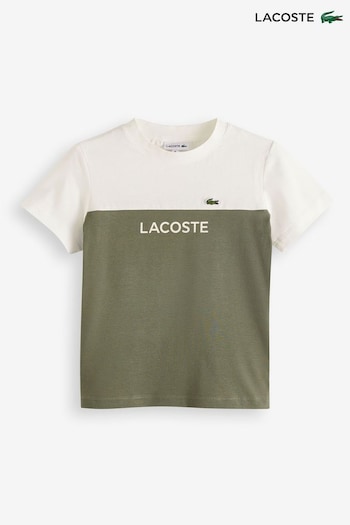 Lacoste Evo Colourblock Organic Cotton Logo T-Shirt (165824) | £35 - £40