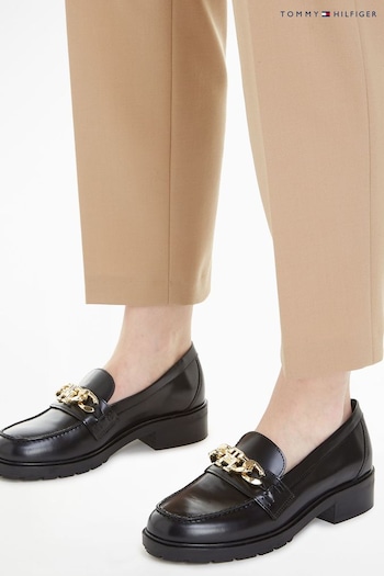 Tommy Hilfiger Chain Black Loafers (166005) | £150
