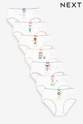White Days Of The Week Briefs 7 Pack (1.5-12yrs) (166037) | £10 - £12