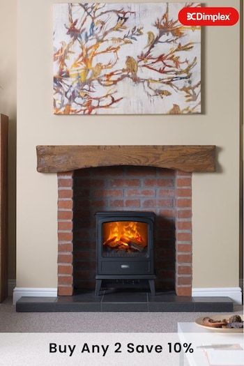 Dimplex Matt Black Evandale Electric Stove Fireplace (166200) | £480