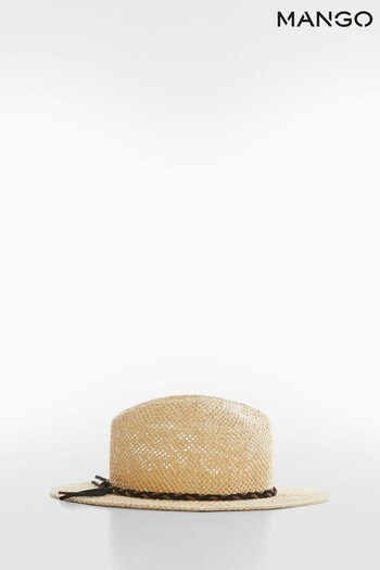 Mango Cream Fibre Hat With Cord (166341) | £26