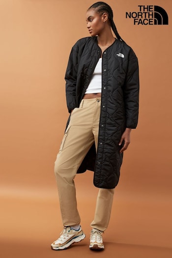Weekday Verdin organic cotton pinstripe cropped boxy denim jacket in black Black Ampato Quilted Coat (166342) | £170