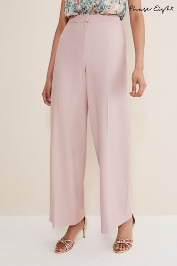 Phase Eight Pink Celyn Wide Leg Trousers (166532) | £119