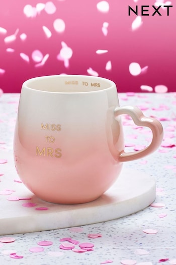 Pink Miss to Mrs Engagement Mug (167090) | £6.50