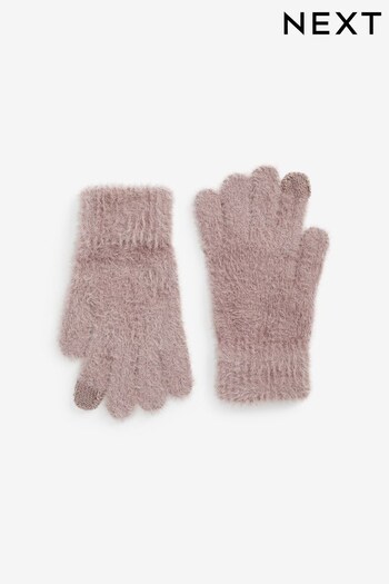 Mink Brown Fluffy Gloves (3-16yrs) (167392) | £4 - £7