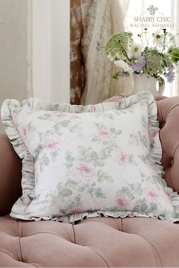 Shabby Chic by Rachel Ashwell® Royal Bouquet Pink Ruffle Cushion (167933) | £35