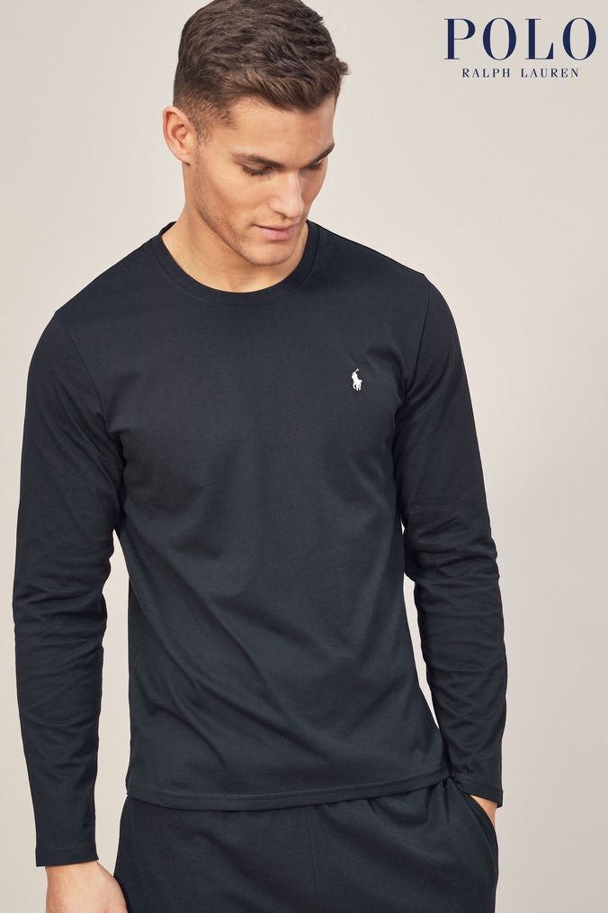 Buy Men s Polo Ralph Lauren T Shirts Long Sleeve Tops Online Next UK