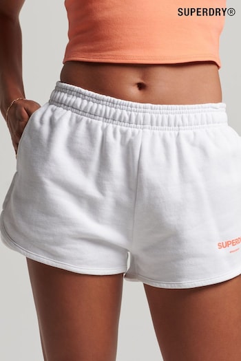 Superdry White Core Sport Sweat Shorts (168681) | £30