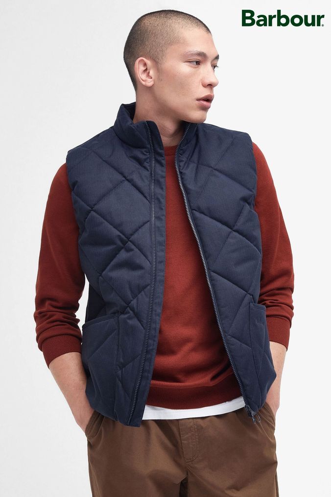 Barbour Gilets Blue Navy Gilets Next UK