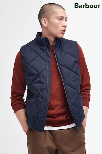 Barbour® Navy Blue Lindale Quilted Gilet (168732) | £129