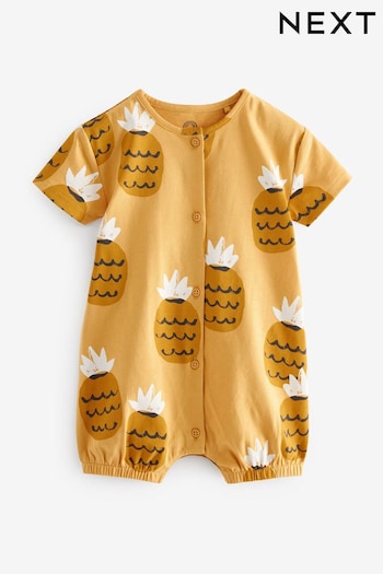 Yellow Pineapple Baby Jersey Romper (0mths-3yrs) (168988) | £6 - £8