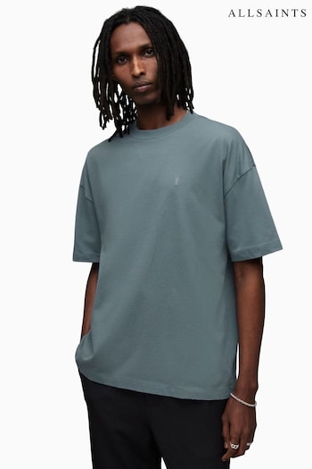 AllSaints Blue Harding Short Sleeve Crew Neck T-Shirt (169050) | £55