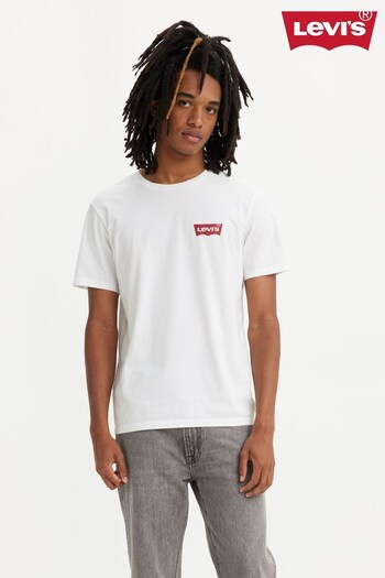 Levi's® White Crew Neck Mini Chesthit T-Shirts 2 Pack (169341) | £35