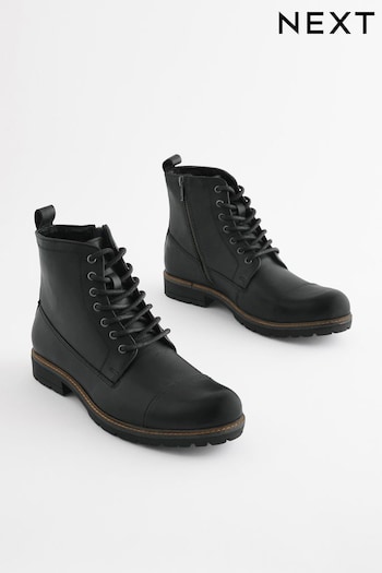 Black Toe Cap Boots (169344) | £65