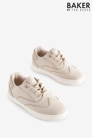 Baker by Ted Baker Boys Stone Brogue Shoes patterned (169461) | £40 - £42