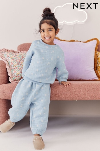 Blue Floral Quilted Pyjamas (9mths-16yrs) (169488) | £18 - £30