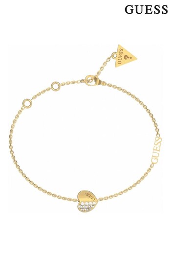 Guess COGNAC Jewellery Ladies Lovely Gold Tone Bracelet (169489) | £49