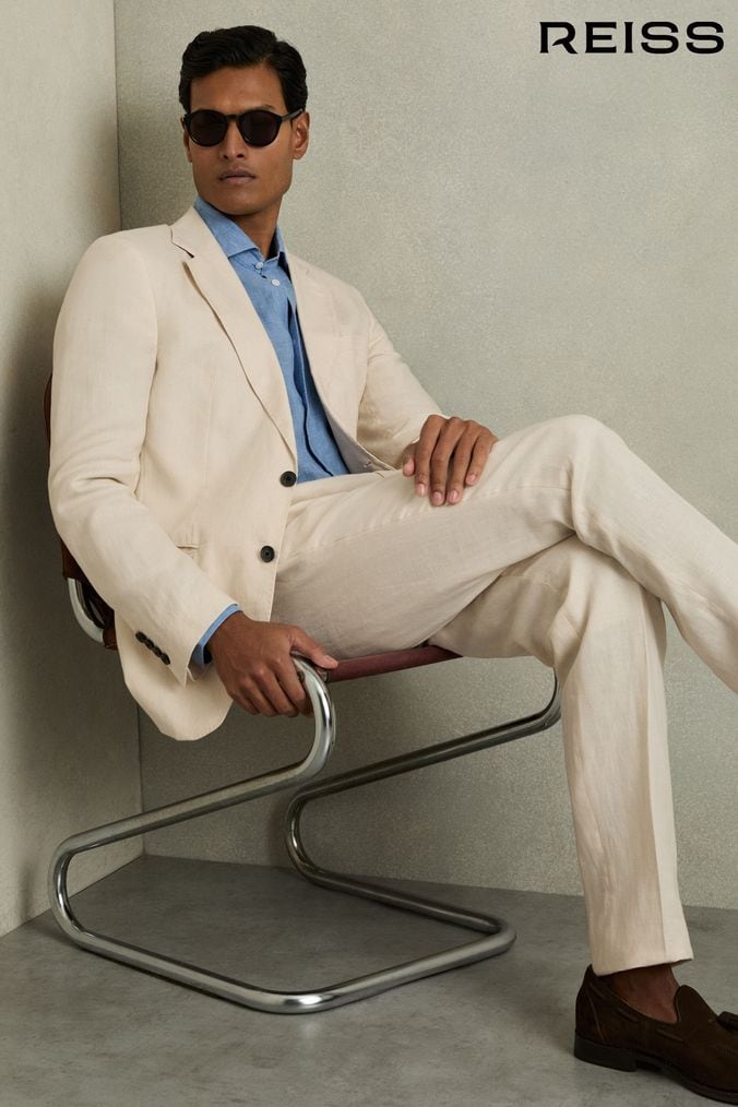 Casual linen suits for wedding new arrivals