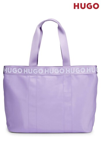 HUGO Purple Contrast Logo Details Tote Bag (169928) | £89