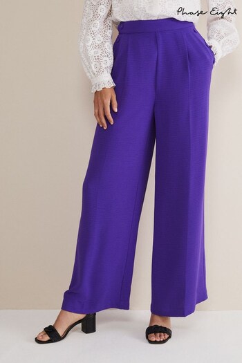 Phase Eight Purple Azylnn  Wide Leg Trousers (169931) | £85