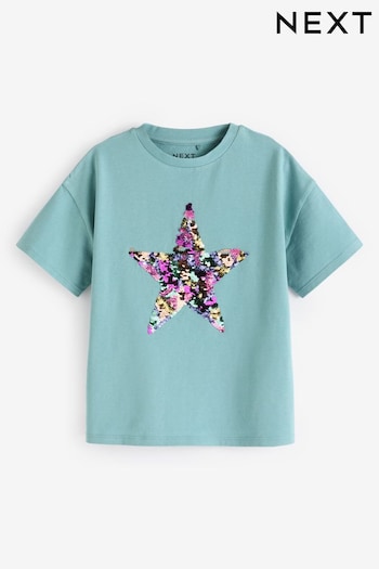 Blue Star Sequin T-Shirt (3-16yrs) (170031) | £9 - £14