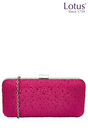 Lotus Pink Clutch Bag with Chain (170130) | £60