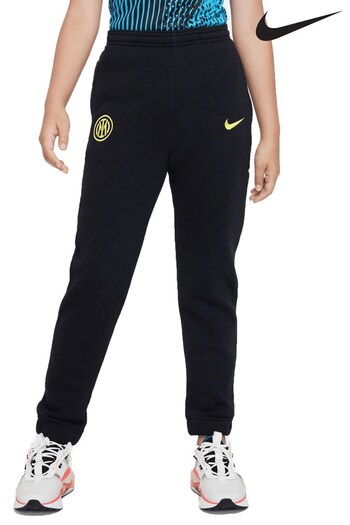 Nike Black Inter Milan Fleece Joggers Kids (170198) | £38