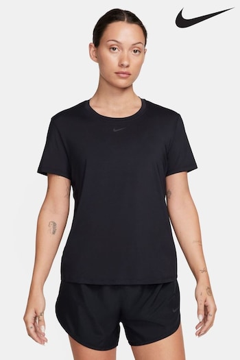 Nike denim Black One Classic Dri-FIT Short-Sleeve Fitness T-Shirt (170378) | £33