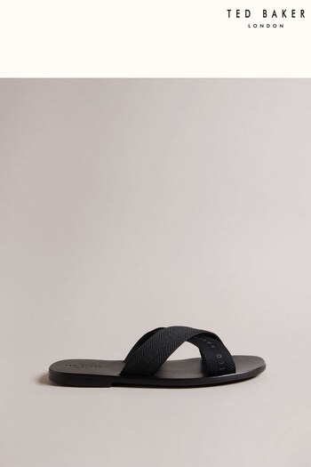 Ted Baker Kaidenn Black Webbing Sandals (170485) | £75