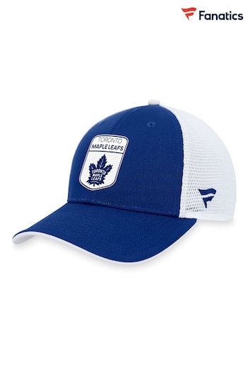 Fanatics Blue NHL Toronto Maple Leafs Authentic Pro Draft Structured Trucker Podium Cap (170672) | £28