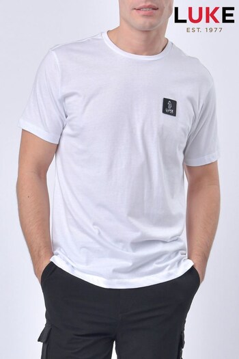 Luke 1977 Dillon White T-Shirt (170699) | £35