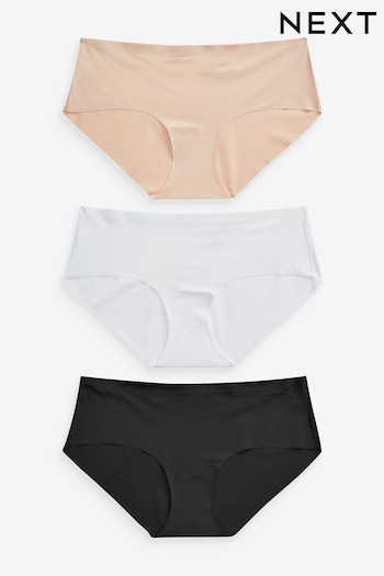 Black/White/Nude Short No VPL Knickers 3 Pack (170749) | £17