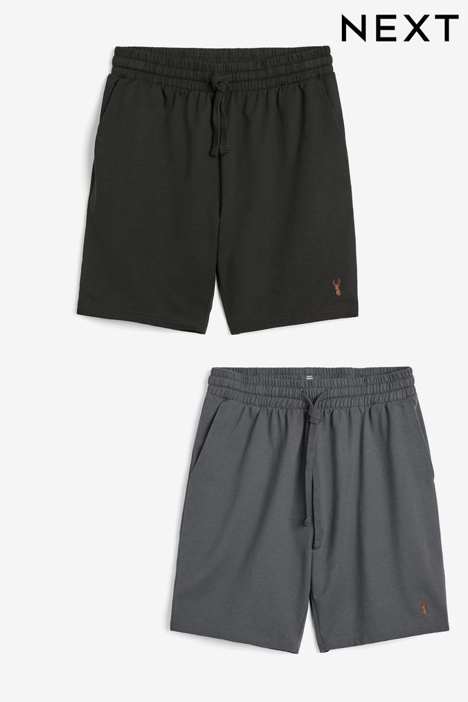 Dark Grey/Black Lightweight Shorts 2 Pack (170898) | £27