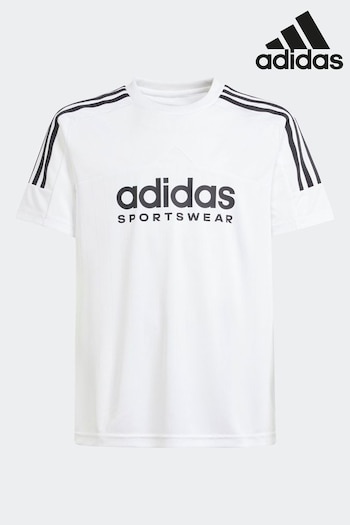 adidas White Tiro 24/7 T-Shirt Kids (170899) | £23