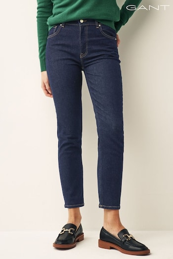 GANT Blue Ankle Length Slim Fit Jeans belted (170931) | £120
