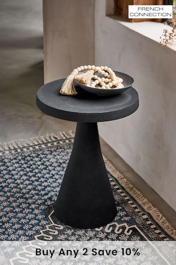 French Connection Black Metal Kaala Side Table (171015) | £160