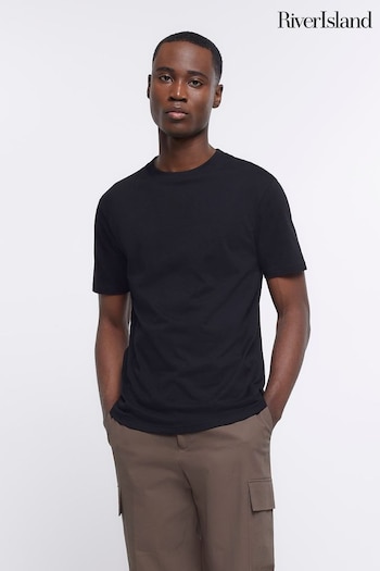 River Island Black Slim Fit T-Shirt (171360) | £10