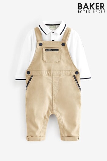 Baker by Ted Baker Long Sleeve Polo and Dungaree Set (171678) | £45 - £48