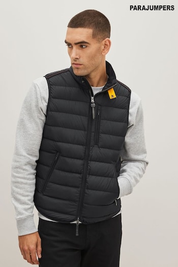Parajumpers Perfect Lightweight Padded Down Black Gilet (172083) | £335