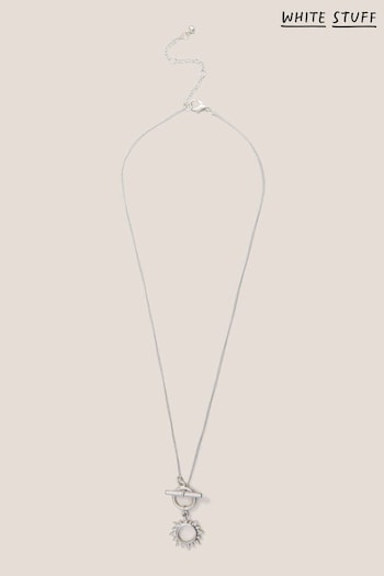 White Stuff Silver Tone Sun Pendant Necklace (172293) | £18.50