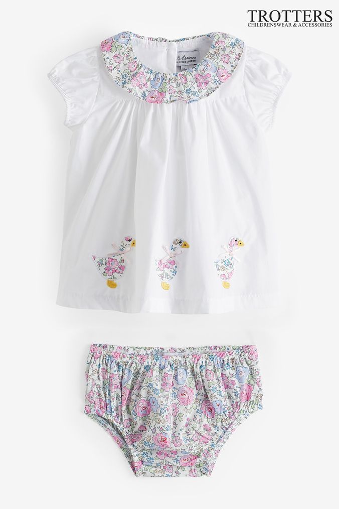 Brunello Cucinelli Kids pleated cotton shorts - White
