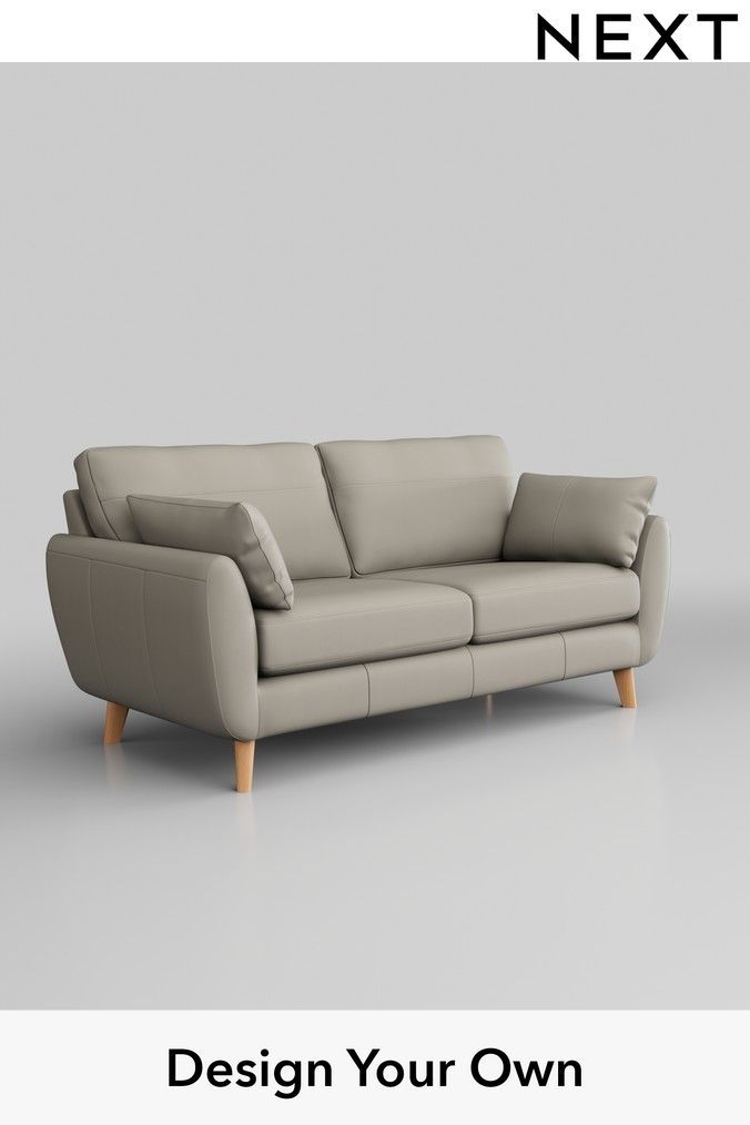 Next henton on sale leather sofa