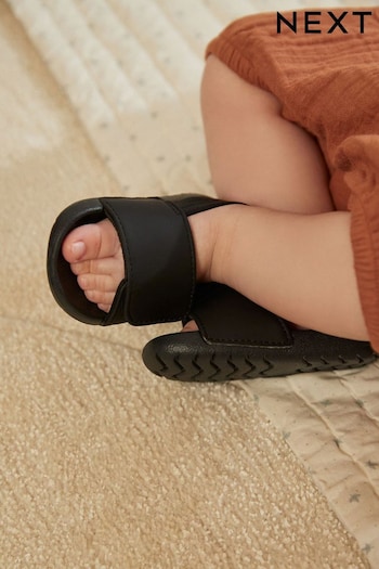 Black Baby Slider Sandals RUNNING (0-24mths) (174479) | £8