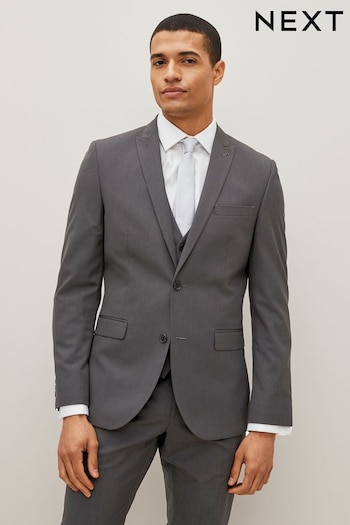 Charcoal Grey Slim Two Button Suit Jacket (174900) | £60