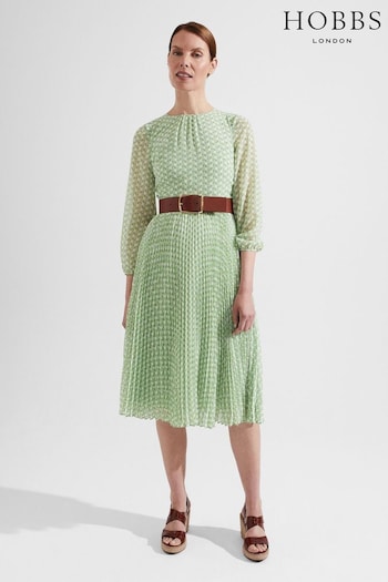 Hobbs Green Salma Dress (175131) | £169